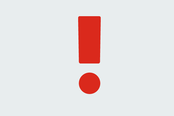Red alert exclamation point icon